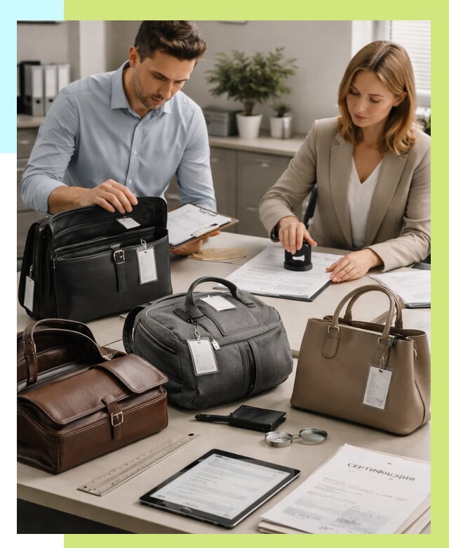 Сертификация сумок в Еманжелинске от 7703 руб. | Алешин-Мнж