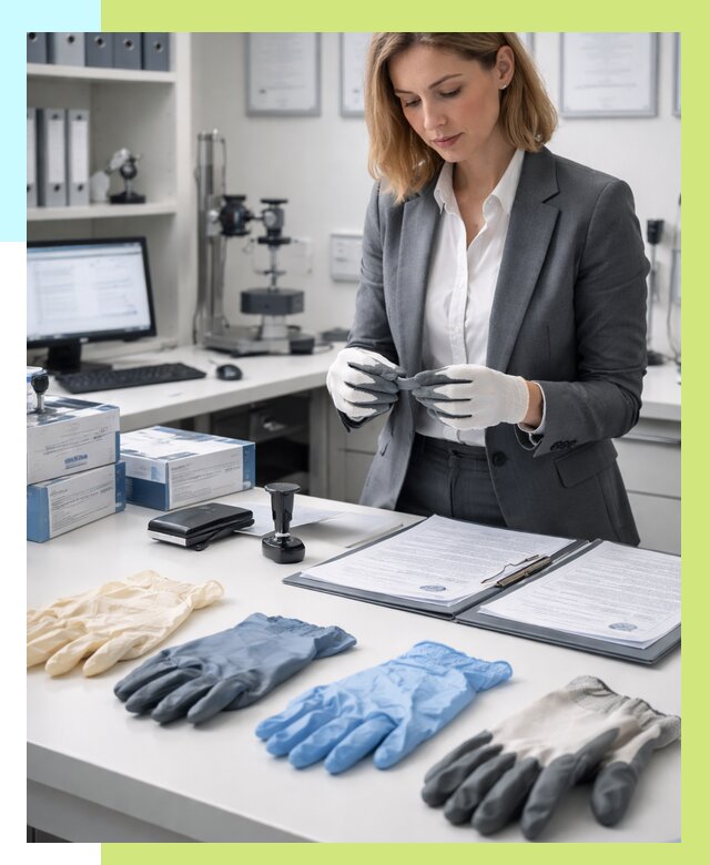 Сертификация перчаток в Еманжелинске от 8730 р. | Алешин-Мнж