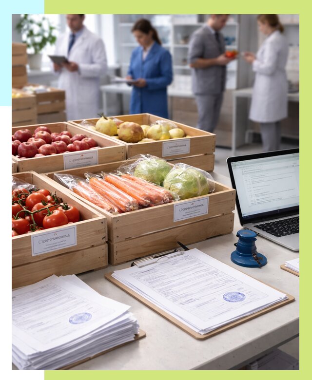 Сертификация овощей и фруктов в Еманжелинске от 8730 р. | Алешин-Мнж