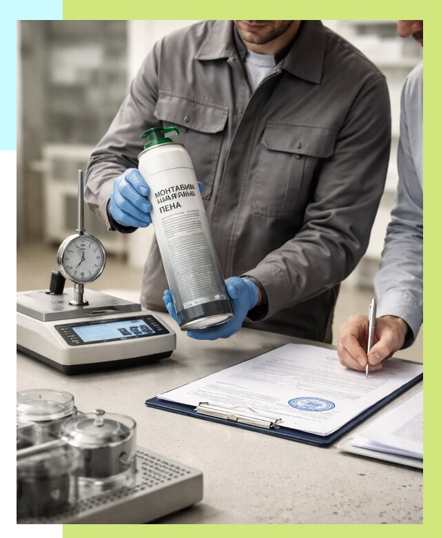 Сертификация монтажной пены в Еманжелинске от 15407 р. | Алешин-Мнж