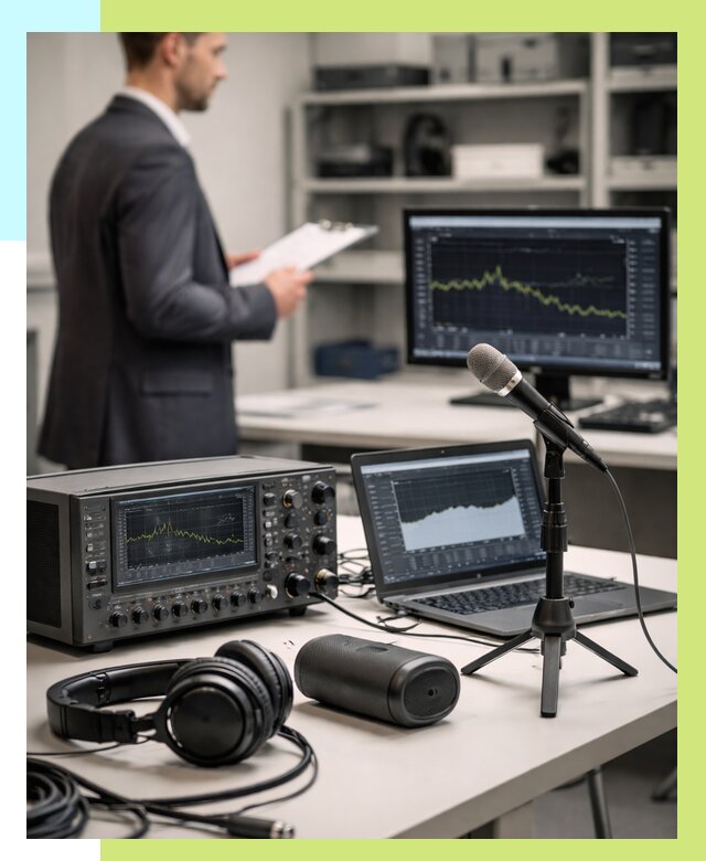 Сертификация аудиотехники в Еманжелинске от 15407 р., Алешин-Мнж