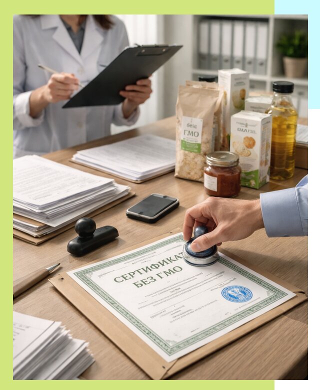 Получение сертификата Без ГМО для продукции в Еманжелинске