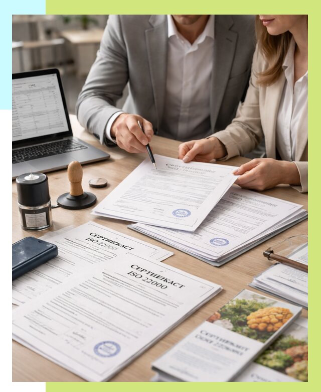 Сертификат ISO 22000 в Еманжелинске от 41084 р. под ключ | Алешин-Мнж