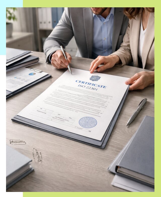 Сертификат ISO 22301 в Еманжелинске от 46220 р. | Алешин-Мнж срочно