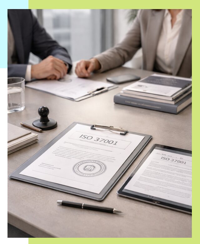 Сертификат ISO 37001 в Еманжелинске оформить от 123252 р. Алешин-Мнж